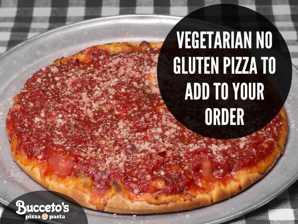 Vegetarian No Gluten Pizza To Add To Your Order