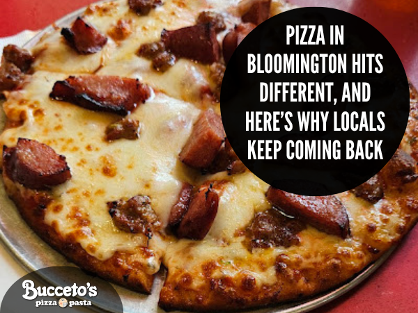 There’s something about great pizza in Bloomington that just hits the spot. Maybe it’s the balance of flavors, the fresh ingredients, or the way one bite instantly turns to two, then three…Whatever it is, locals know when they’ve found a spot that gets it right, and Bucceto’s happens to be one of those places. It Starts With Fresh Ingredients Not all pizza is created equal. The difference between average and unforgettable comes down to what’s happening behind the scenes. At Bucceto’s, everything starts with quality ingredients prepared fresh daily. That means: • Dough that’s made to deliver the perfect bite • Sauces that bring depth and flavor, and not just sweetness • Toppings that are fresh, balanced, and never an afterthought This kind of attention to detail can turn any casual diner into a regular. Creative Pizza Options You Won’t Find Everywhere One of the reasons pizza in Bloomington stands out at Bucceto’s is the creativity that is put into the menu. These aren’t just your standard combinations. They’re thoughtfully crafted pizzas that give you something new to look forward to trying. Some of the locals' favorites at Bucceto’s include: • The Sweet Lil’ Razorback for a bold, slightly unexpected flavor combo • The Ultimate Warrior for those who want something hearty and satisfying • The Margherita for a simple classic option that’s done right Each brings its own personality to your table, which makes it easy to try something new every time you visit. More Than Just Pizza Night Pizza can be the main event, but there are other things on the menu that also take center stage. You can sink your teeth into pasta favorites like lasagna, Italian chicken dinners like Chicken Marsala, and even calzones and sandwich options that are perfect for a quick lunch or dinner. It doesn’t matter if you have a picky eater or someone just hard to please at your table. With Bucceto’s, it’s easy to make everyone happy. Built for Real Life Another reason locals love this spot? It fits into your everyday life without any hassle. Grab a table for a relaxed dine-in experience, pick up some carryout on your way home, or order delivery directly through the website when you want to stay in. Great food should be easy to enjoy, and Bucceto’s makes sure it is. Why People Keep Coming Back When you find consistently great pizza in Bloomington, you don’t overthink it. You just keep going back for more. Bucceto’s has that kind of reputation. They focus on what really matters, like fresh food, creative options, and a welcoming atmosphere.